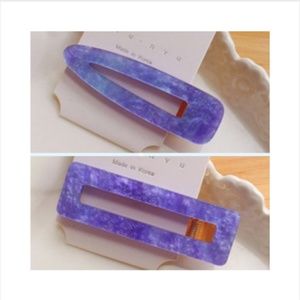 Lilac Large Barrette Set